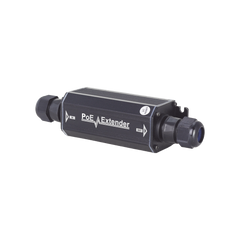 Extensor PoE / 100 Metros / Intemperie (IP66) /  60 Watts / 1 Puerto de Entrada  / 1 Puerto de Salida PoE / No requiere alimentación.