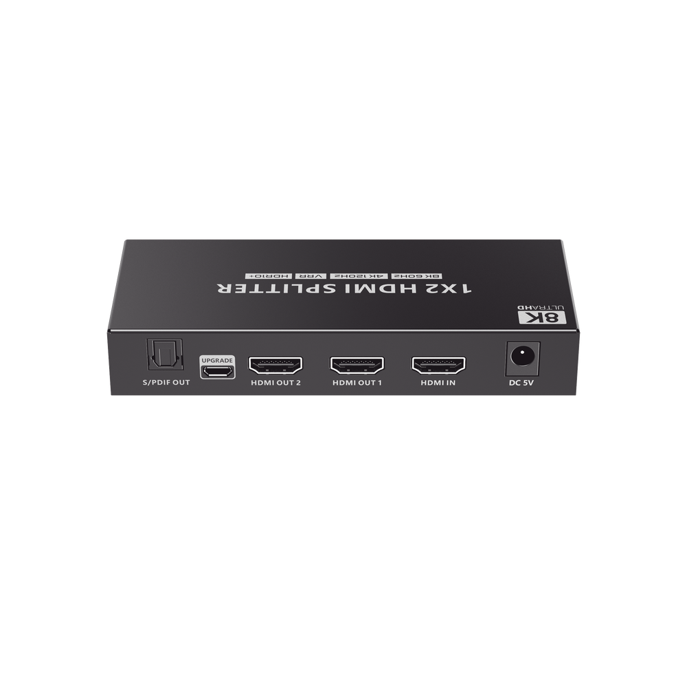 Splitter HDMI 1x2 | Velocidad de trasmisión 48 Gbps| Resolución 8k | Salida de audio| HDCP 2.3