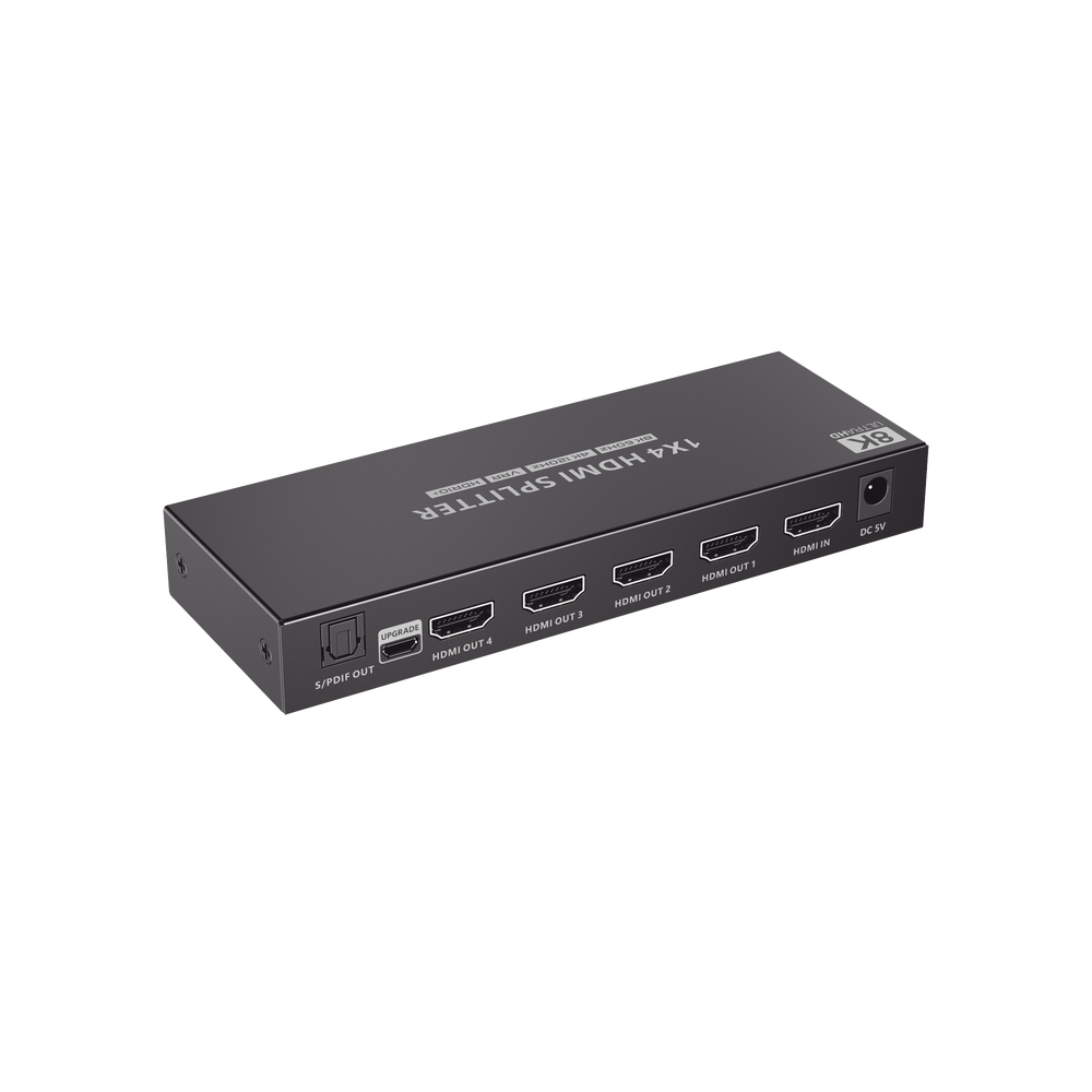 Splitter HDMI 1X4 | Velocidad de trasmisión 48 Gbps| Resolución 8K | Salida de audio| HDCP 2.3