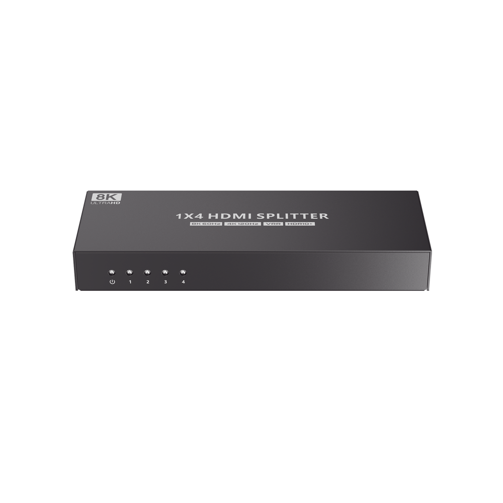 Splitter HDMI 1X4 | Velocidad de trasmisión 48 Gbps| Resolución 8K | Salida de audio| HDCP 2.3