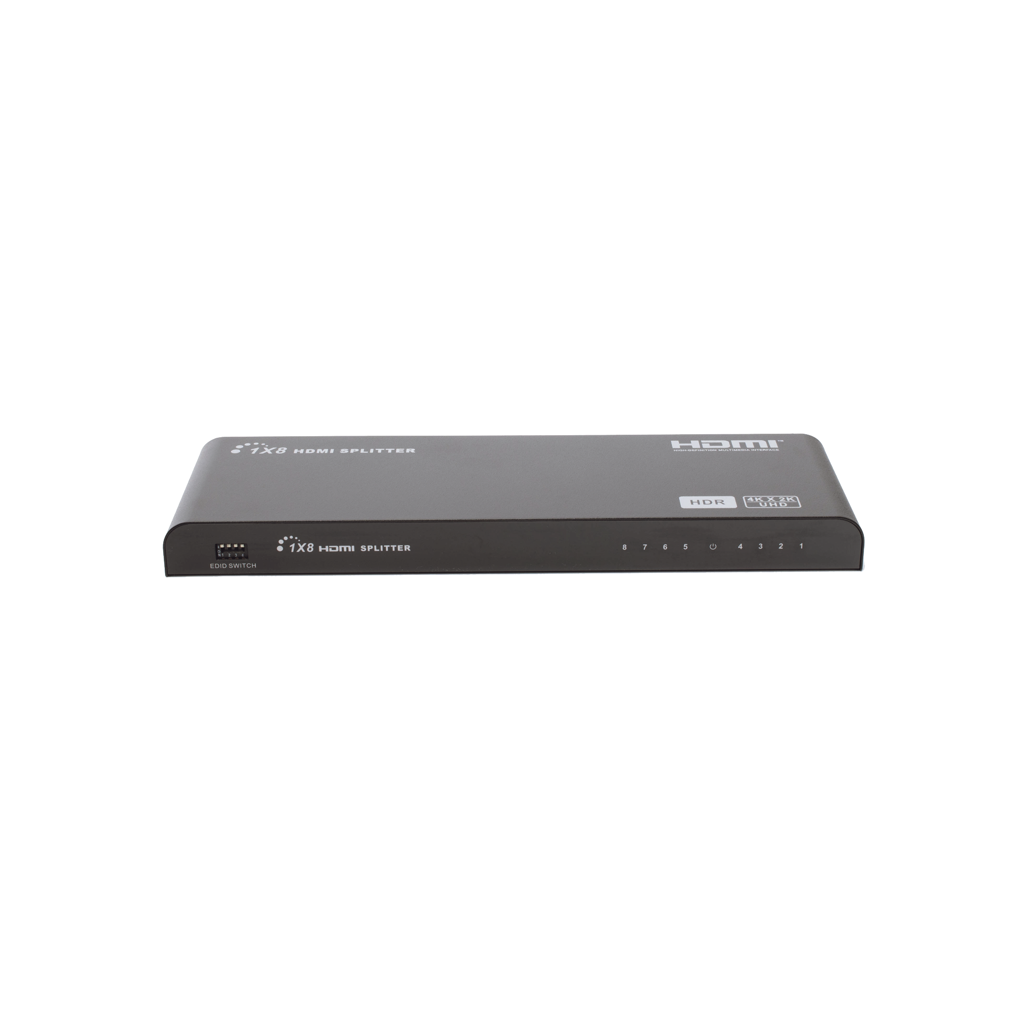 Splitter HDMI 4K de 1 Entrada a 8 Salidas (Simultaneas) | Soporta 4K×2K | Ajuste de resoluciones EDID | HDR | HDMI 2.0 |  HDCP 2.2 | Permite mezclar pantallas en 4K y 1080P