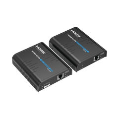Kit extensor KVM (HDMI y USB) hasta 120 metros | Resolución 1080P @ 60 Hz | Soporta STP y UTP CAT6 | Soporta Switch Gigabit para control KVM múltiple | Soporta hasta 253 receptores | Transmite el Video y Controla tu DVR vía USB
