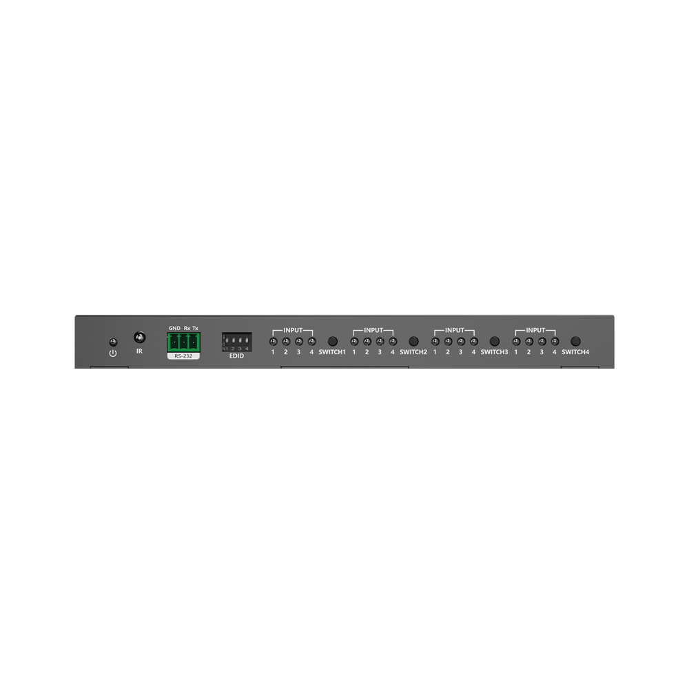 Matricial 4x4 HDMI | 4K@60Hz | Soporta HDR10 | Configuración EDID | Múltiples Modos de Conmutación