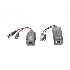 Kit de transceptores activos TURBO HD. Convierte 36/24 Vcc a 12 Vcc regulados, a través de cable  UTP Cat5e / 6. Transmision de 200 m (Revisar tabla de resoluciones )