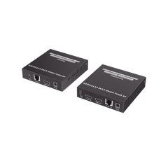 Kit Extensor KVM (HDMI y USB) hasta 120 metros | Transmite el Video y Controla tu DVR vía USB a distancia | Soporta resolución 4K @60Hz | Cat 6, 6a y 7 | Salida Loop en el Tx para visualización local