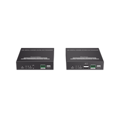 Kit Extensor KVM (HDMI y USB) hasta 120 metros | Transmite el Video y Controla tu DVR vía USB a distancia | Soporta resolución 4K @60Hz | Cat 6, 6a y 7 | Salida Loop en el Tx para visualización local