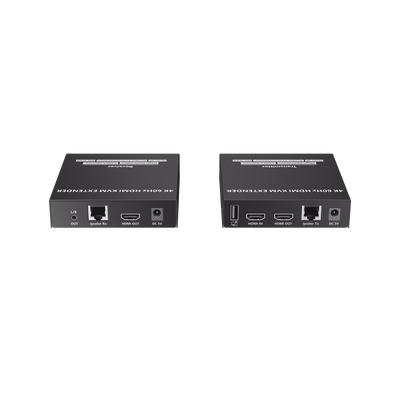 Kit Extensor KVM (HDMI y USB) hasta 120 metros | Transmite el Video y Controla tu DVR vía USB a distancia | Soporta resolución 4K @60Hz | Cat 6, 6a y 7 | Salida Loop en el Tx para visualización local
