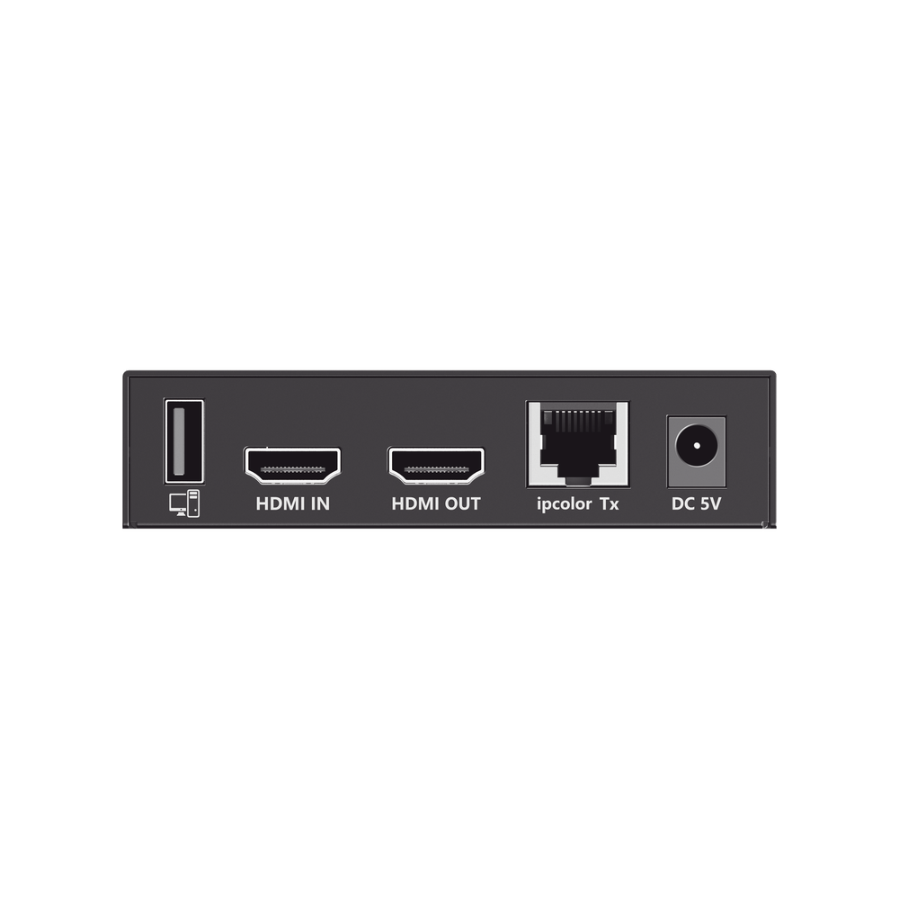 Kit Extensor KVM (HDMI y USB) hasta 120 metros | Transmite el Video y Controla tu DVR vía USB a distancia | Soporta resolución 4K @60Hz | Cat 6, 6a y 7 | Salida Loop en el Tx para visualización local