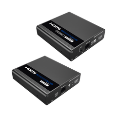 Kit Extensor HDMI hasta 700 metros con Conexión en Cascada / 4K @ 60 Hz/ 70 metros PTP con Cat 6, 6a y 7 / IPCOLOR / CERO LATENCIA / SIN COMPRIMIR / Salida Loop / IR bidireccional / Puerto S/PDIF / Soporta ARC / Soporta 10 TT-676-Rx.