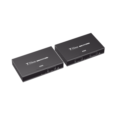 Kit Extensor MATRICIAL HDMI para distancias de 120 metros / Resolución 4K @ 30Hz / Cat6 / Soporta 100 TX de entrada e Ilimitados RX en la salida / Control por PC, Control Remoto y Botón / Compatible con Switch IGMP.