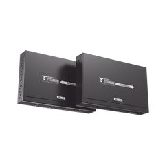 Kit Extensor MATRICIAL HDMI para distancias de 120 metros / Resolución 4K @ 30Hz / Cat6 / Soporta 100 TX de entrada e Ilimitados RX en la salida / Control por PC, Control Remoto y Botón / Compatible con Switch IGMP.