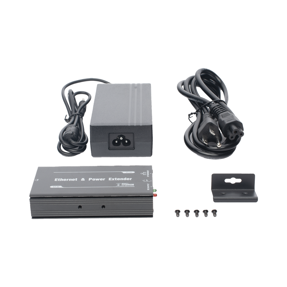 (POE 600 METROS) Receptor para Extensor PoE TT-8001TPOE / 1 Puerto  para recepción de video y alimentación (PoE) / IDEAL PARA DOMOS Y CAMARAS IP / Conexión en Cascada / Soporta PTZ´s de 60 W / Soporta IEEE802.3af/at