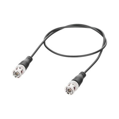 Cable Coaxial Armado con Conector BNC (Video) / Longitud de 0.6 mts / Optimizado para Cámaras 4K / Uso en Interior