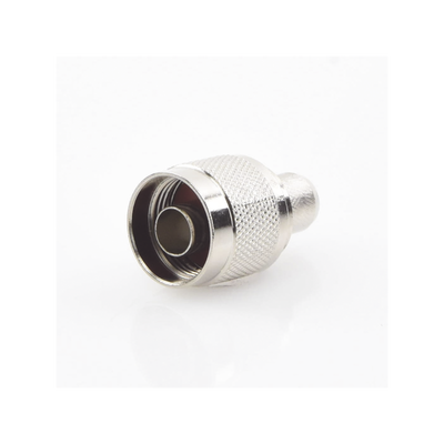 Conector N Macho para 75 Ohm de Anillo Plegable para cable RG-11, Niquel /Oro /Teflón.