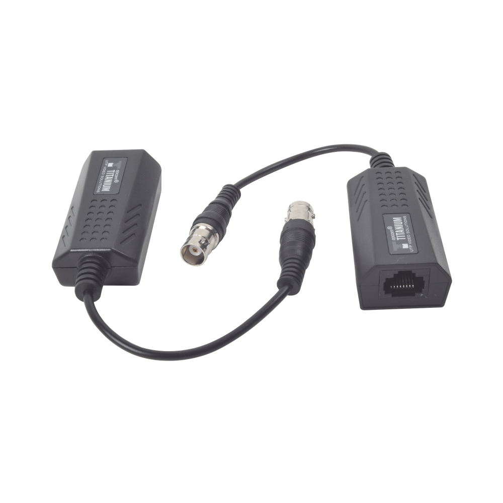 Kit EXTENSOR IP por cable CABLE COAXIAL para distancias de HASTA 200 m / REUTILIZA EL CABLEADO EXISTENTE PARA CONECTAR CÁMARAS IP / No Requiere Energía / Transmisión en Tiempo Real / Protección Contra Sobretensiones Incorporada