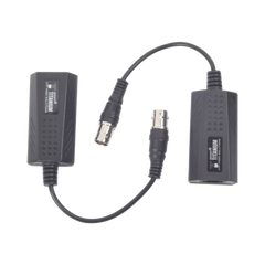 Kit EXTENSOR IP por cable CABLE COAXIAL para distancias de HASTA 200 m / REUTILIZA EL CABLEADO EXISTENTE PARA CONECTAR CÁMARAS IP / No Requiere Energía / Transmisión en Tiempo Real / Protección Contra Sobretensiones Incorporada