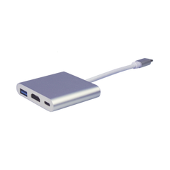 Adaptador Multipuerto USB-C 3.1 A HDMI 4K / USB 3.0 / USB – C /  Alta Velocidad de Transmisión de Datos / Admite Carga Rápida (PD) en el Puerto USB – C
