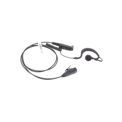 Micrófono - audífono de gancho ajustable al oído cable con resorte con conector multipin para HYTERA y TELOX