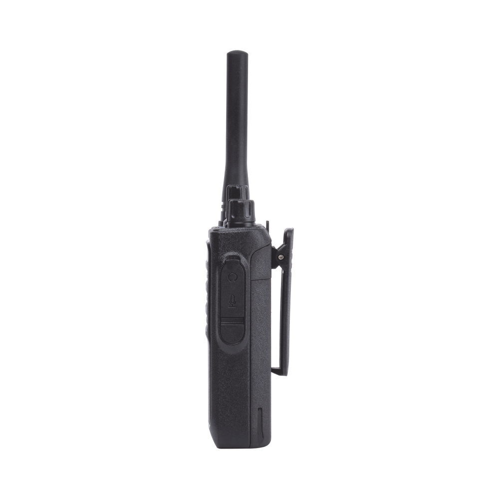 Radio Portátil Analógico UHF 400-470 MHz / 2W / 16 Canales / VOX Manos Libres / Batería 6-8 hrs / CTCSS/DCS / 161 g (5.68 oz)
