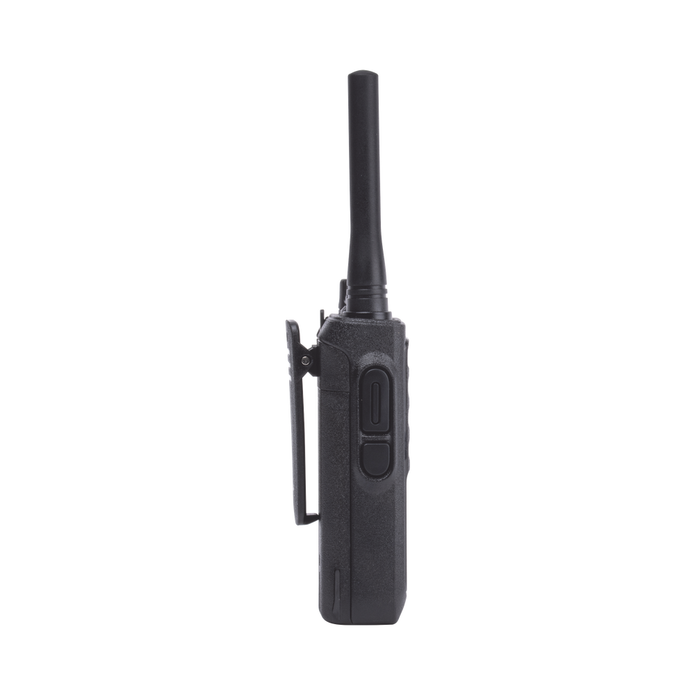 Radio Portátil Analógico UHF 400-470 MHz / 2W / 16 Canales / VOX Manos Libres / Batería 6-8 hrs / CTCSS/DCS / 161 g (5.68 oz)
