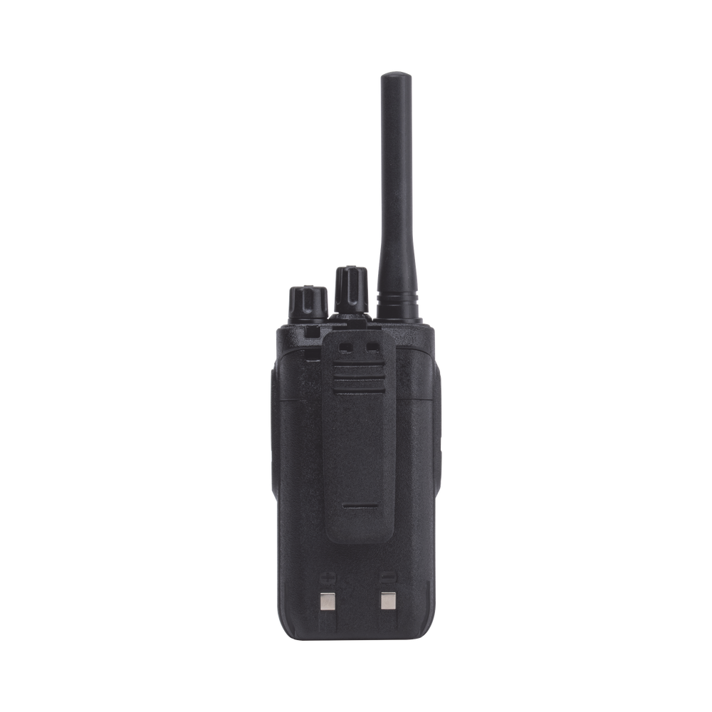 Radio Portátil Analógico UHF 400-470 MHz / 2W / 16 Canales / VOX Manos Libres / Batería 6-8 hrs / CTCSS/DCS / 161 g (5.68 oz)