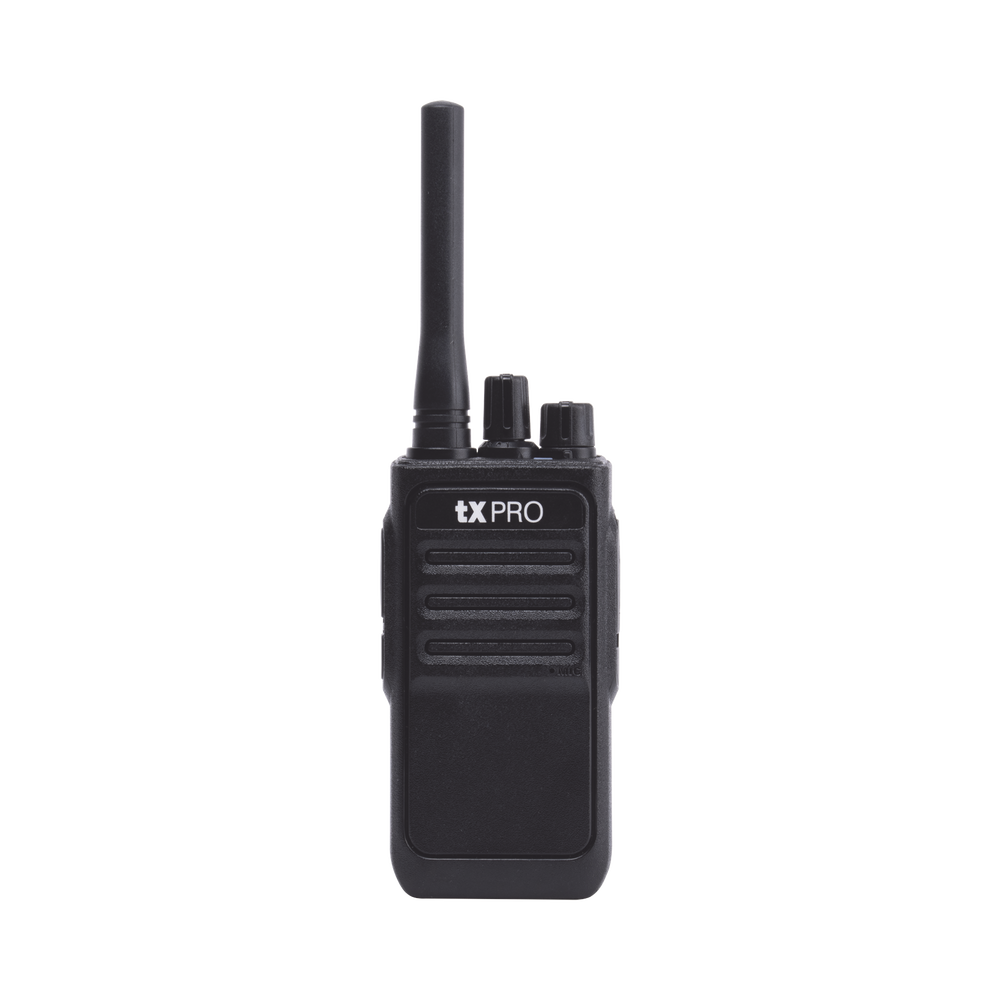 Radio Portátil Analógico UHF 400-470 MHz / 2W / 16 Canales / VOX Manos Libres / Batería 6-8 hrs / CTCSS/DCS / 161 g (5.68 oz)