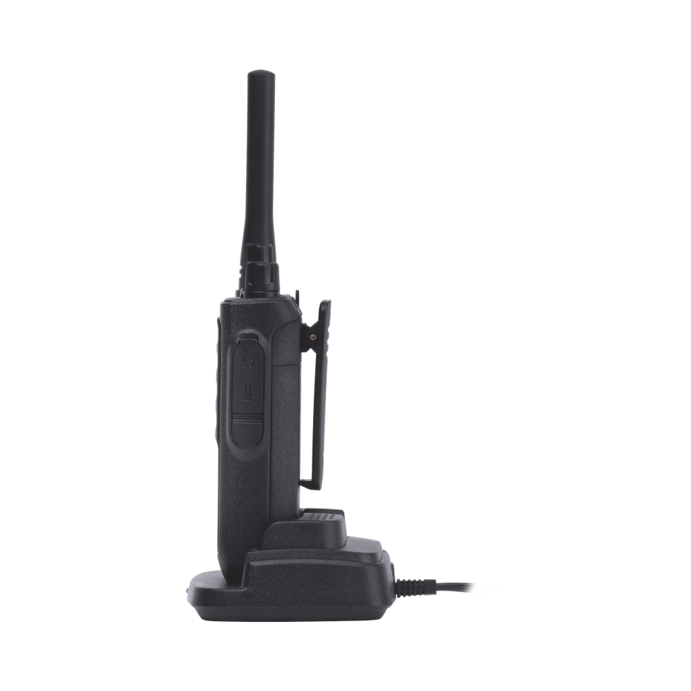 Radio Portátil Analógico UHF 400-470 MHz / 2W / 16 Canales / VOX Manos Libres / Batería 6-8 hrs / CTCSS/DCS / 161 g (5.68 oz)