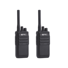 Par de radios analógicos, listos para utilizarse, operan en UHF 400-470 MHz de 2 watts de potencia. ¡PRECONFIGURADOS!