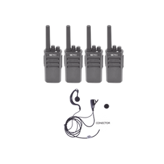 Kit de 4 radios TX500 con 4 accesorios de audio TXEHK