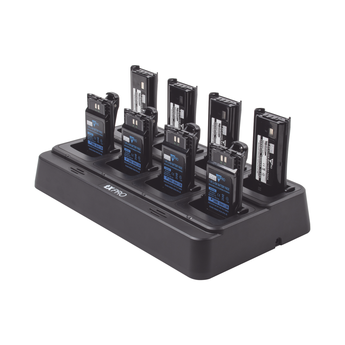 Cargador de escritorio rápido doble química de 8 cavidades , Alternativa para los cargadores KSC-31, KSC35, KSC-43K.