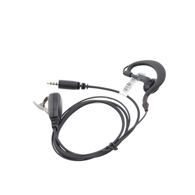 Micrófono - audífono de solapa ajustable al oído para KENWOOD PKT23K