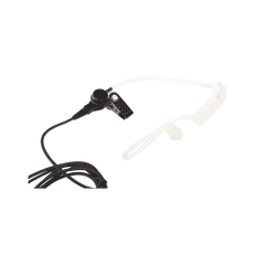 Micrófono - audífono de tubo acústico transparente de grado médico con conector de dos pines para KENWOOD Y TXPRO