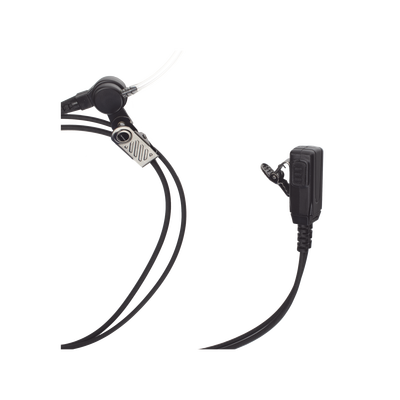 Micrófono - audífono de solapa con tubo acústico transparente para TC-500/ 518/ 600/ 610/ 700 y radios GP300/ PRO2150/ P110/ GP350/ SP-10/ PRO3150/ EP450/ EP350/ MAG ONE / R2 / DEP250 con tubo acústico de PU (material flexible)