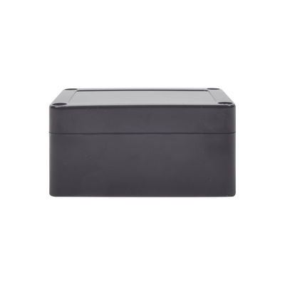 Gabinete Plástico Negro para Exterior (IP65) de 100 x 68 x 50 mm Cierre por Tornillos.