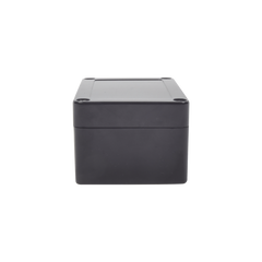 Gabinete Plástico Negro para Exterior (IP65) de 100 x 68 x 50 mm Cierre por Tornillos.
