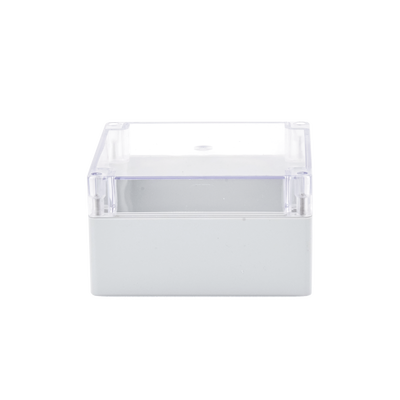 Gabinete Plástico para Exterior (IP65) de 160 x 160 x 90 mm Cierre por Tornillos Tapa Transparente.
