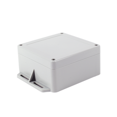 Gabinete Plástico Gris para Exterior (IP65) de 120 x 120 x 60 mm Cierre por Tornillos.