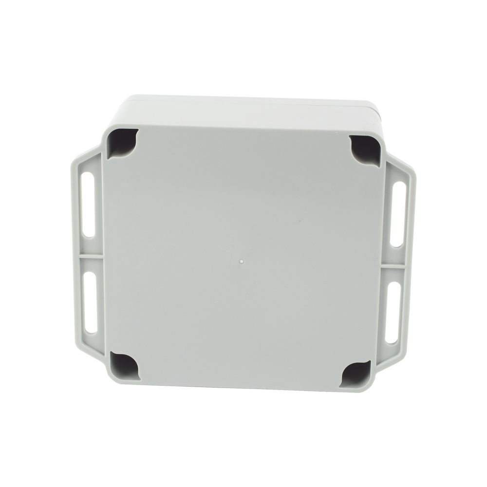 Gabinete Plástico Gris para Exterior (IP65) de 120 x 120 x 60 mm Cierre por Tornillos.