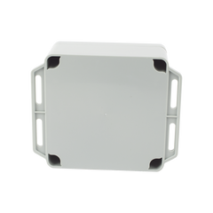 Gabinete Plástico Gris para Exterior (IP65) de 120 x 120 x 60 mm Cierre por Tornillos.