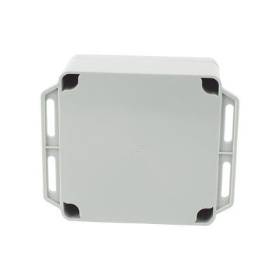 Gabinete Plástico Gris para Exterior (IP65) de 120 x 120 x 60 mm Cierre por Tornillos.