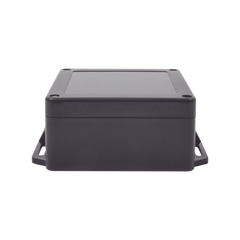 Gabinete Plástico Negro para Exterior (IP65) de 120 x 120 x 60 mm Cierre por Tornillos.