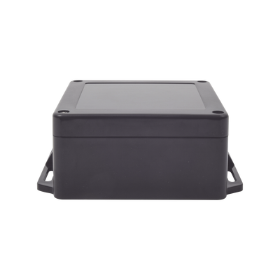 Gabinete Plástico Negro para Exterior (IP65) de 120 x 120 x 60 mm Cierre por Tornillos.