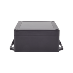 Gabinete Plástico Negro para Exterior (IP65) de 120 x 120 x 60 mm Cierre por Tornillos.