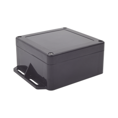 Gabinete Plástico Negro para Exterior (IP65) de 120 x 120 x 60 mm Cierre por Tornillos.
