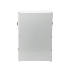 Gabinete Plástico para Exterior (IP65) de 560 X 380 x 265 mm Cierre por broche.