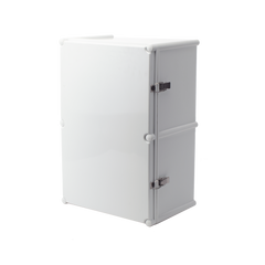 Gabinete Plástico para Exterior (IP65) de 560 X 380 x 265 mm Cierre por broche.