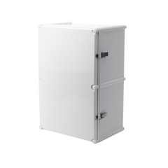 Gabinete Plástico para Exterior (IP65) de 560 X 380 x 265 mm Cierre por broche.