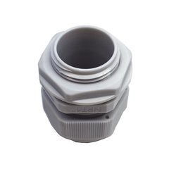 Conector Plástico Blanco Tipo Glándula para Rosca NPT 1"