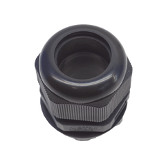 Conector Plástico Negro Tipo Glándula para Rosca NPT 1"
