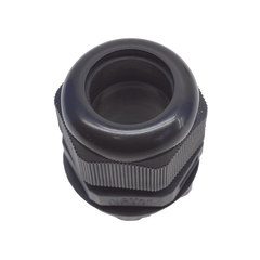 Conector Plástico Negro Tipo Glándula para Rosca NPT 1"